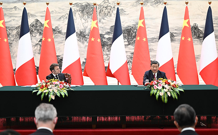 习近平同法国总统马克龙举行会谈